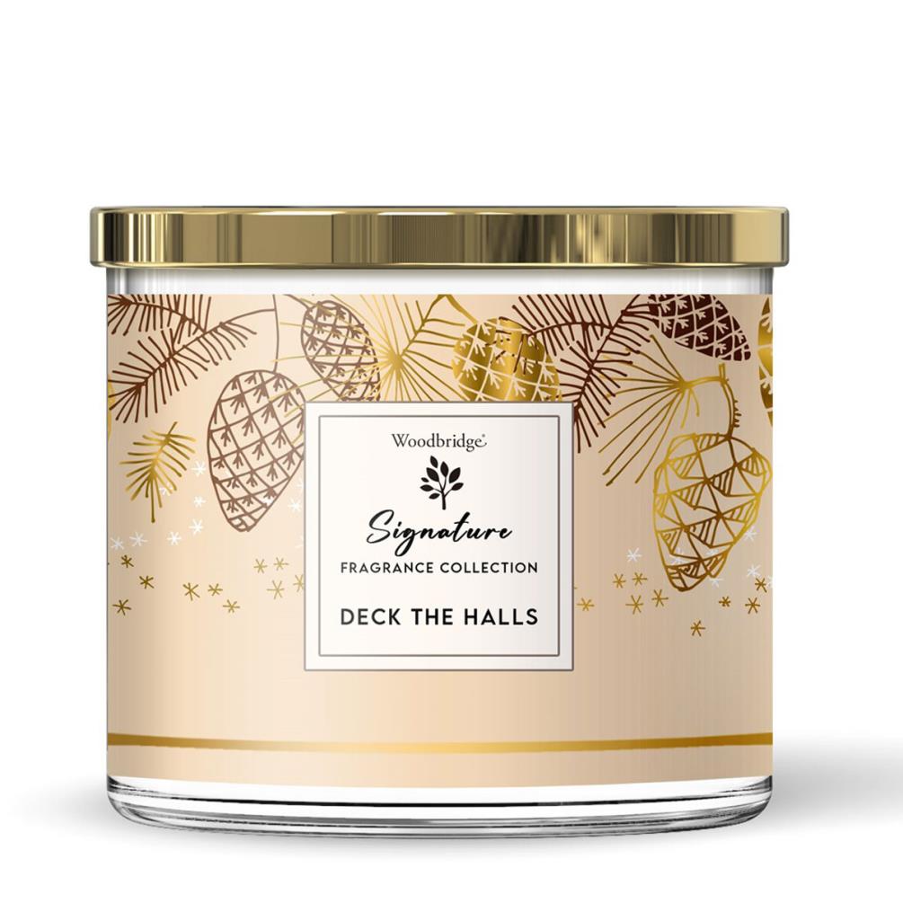 Woodbridge Deck The Halls Tumbler Jar Candle £13.49